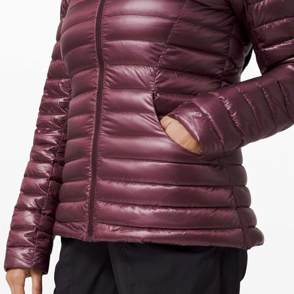 Lululemon Pack It Down Jacket *Shine Bordeaux Drama- Size 8 - Picture 4 of 12
